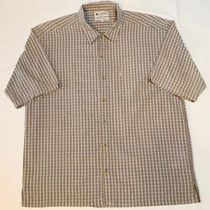 Columbia 100% cotton vintage shirt sleeve shirt size L
